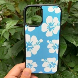 Blue Hibiscus Phone Case